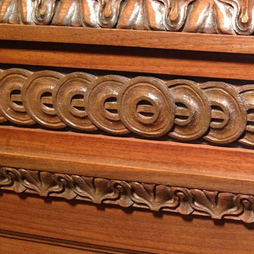 Here is a detail of the carvings on the doors.