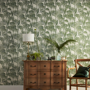 Honolulu Palm Green Wallpaper by Julien MacDonald