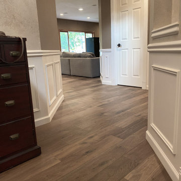 House Remodel - French White Oak Wood Floors and Full Staicase Reconstruction