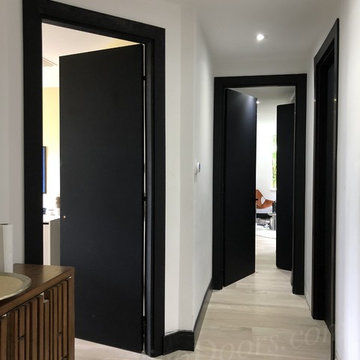 Indigo Doors - Modern family house in Weston with Kosmo Flat Diablo Black