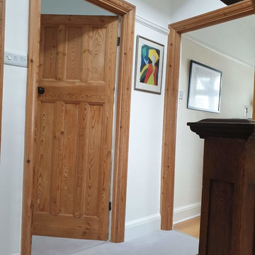 Interior door frame and door surrounding transformation in Southfields SW18