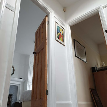 Interior door frame and door surrounding transformation in Southfields SW18