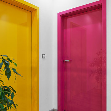 Interior doors in beautiful bright colors