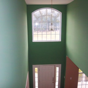 Interior Home Painting - Foyer Walls Painted Green in EHT, NJ