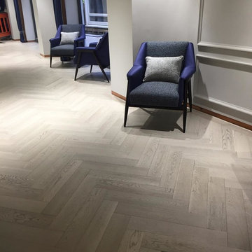 Istoria Bespoke Fossil Parquet by Argent Design in Islington Square