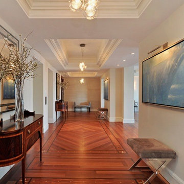 Kadur Custom Blown Glass Chandelier | Modern Custom Cluster Light | Hallway