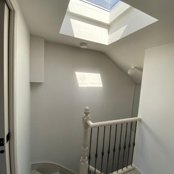 Ladywell SE4, 2 bedroom loft conversion, bathroom and staircase design, colour