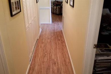 Hallway - transitional hallway idea in Richmond