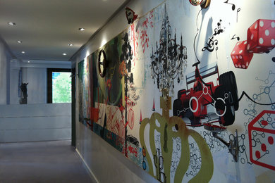 Large decorative mural for private offices (one of a kind artwork)
