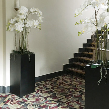 Large Floor Standing Artificial Orchid Planters