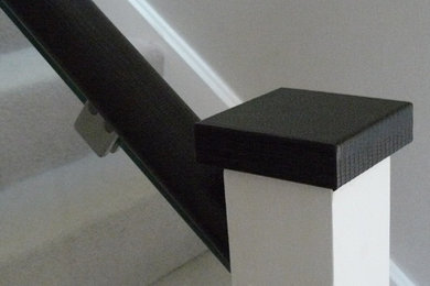 Leather Handrail and Newel Cap
