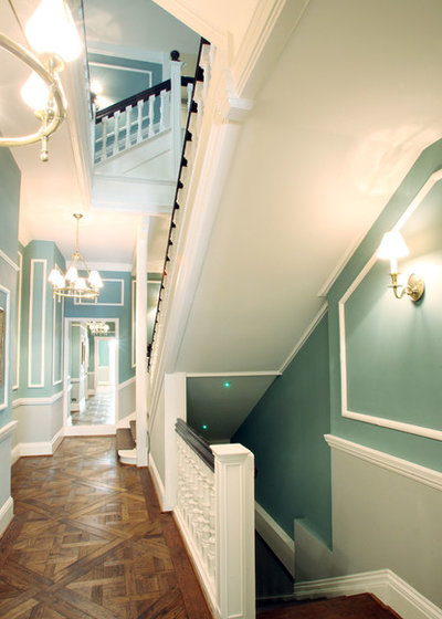 Contemporary Hallway & Landing by Alex Maguire Photography