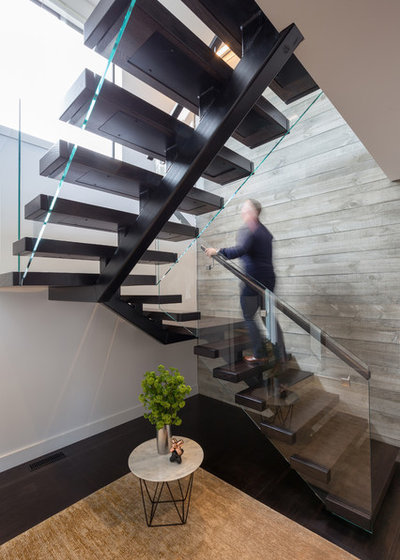 Contemporary Staircase by Bonham Interior & Architecture