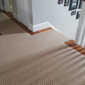 Master Bathroom Tilework & Hallway Carpet