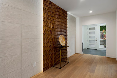Inspiration for a modern hallway remodel in Seattle