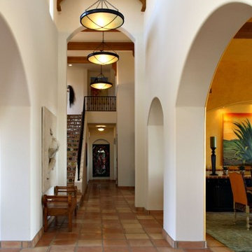 Mexican Villa Hallway Stairs