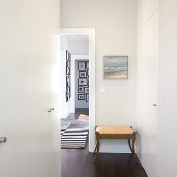 Modern Hallway & Hidden Closet Doors