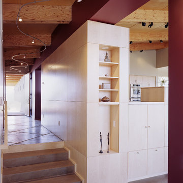 Modern Industrial Exterior - Interior Hallway & Storage