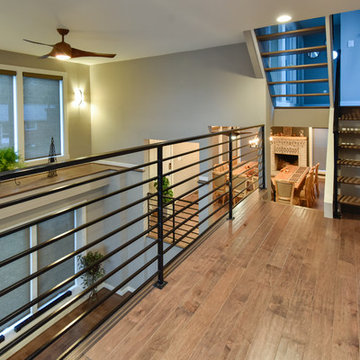 Modern, Split-Level Custom Home in Arlington, VA, with Arts & Crafts Elements.