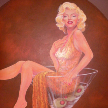 Mural of Marilyn Monroe