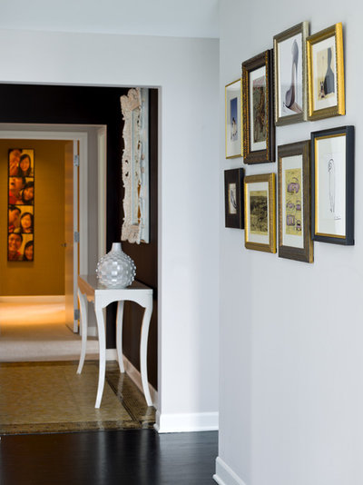 Transitional Hall My Houzz: Parisian Flair in Chicago