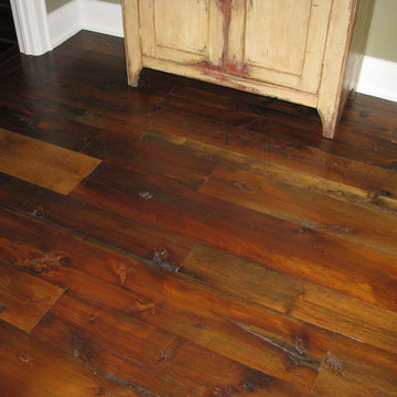 New flooring using reclaimed wood!
