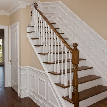 New Stairway with wainscoting