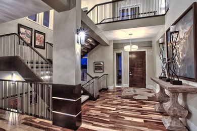 Inspiration for a transitional hallway remodel in Calgary