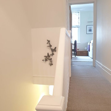 Painting work in white durable paint to the Hallway in SW18 London