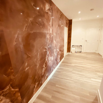 Pink Onyx Feature Wall