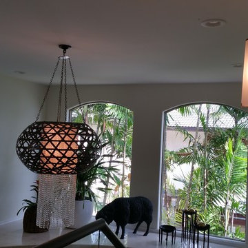 Portlock Residence - Fishing Basket Pendant Lights