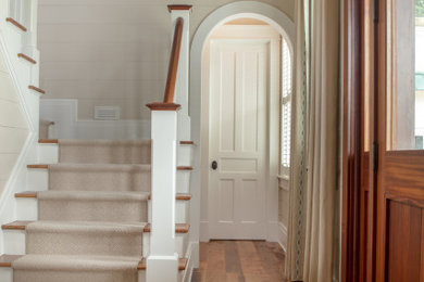 Inspiration for a craftsman hallway remodel in Other