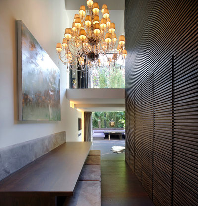 Contemporary Hall by Found Associates