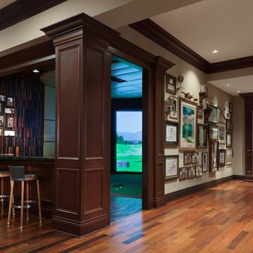Private Residence Golf Simulator Room