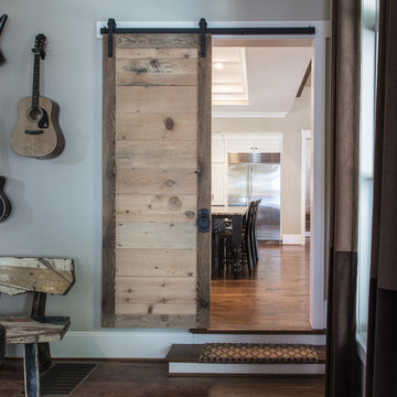 Reclaimed Barn Door, A Lakeside Cottage, Lake Norman NC