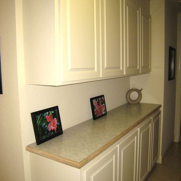 Refaced Hallway Storage Cabinets