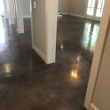 Residential Interior Stained Concrete