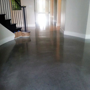 Residential polished concrete.