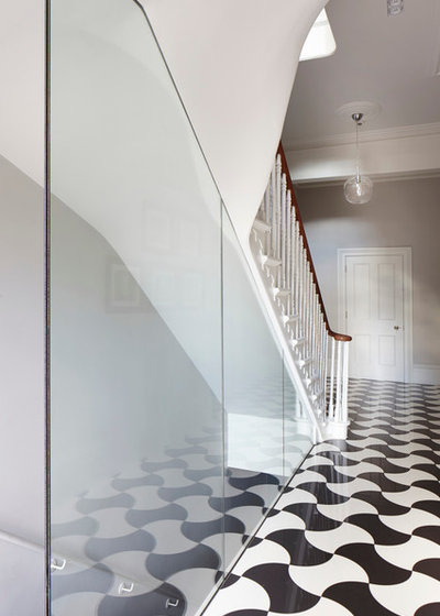 Contemporary Hallway & Landing by Dyer Grimes Architecture