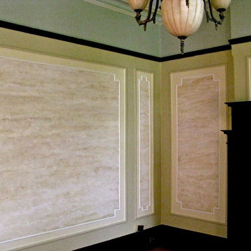 Room with painted Travertine