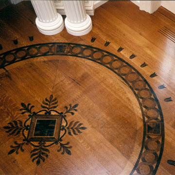 Rotunda floor in historic townhouse