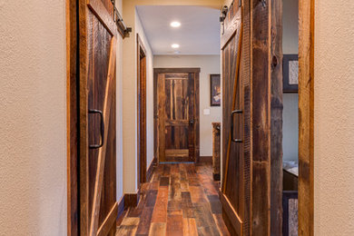 Hallway - rustic hallway idea in Other