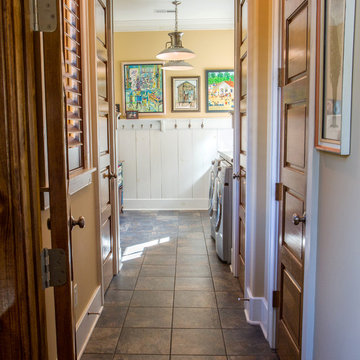 Rustic Rocky Springs Laundry Room