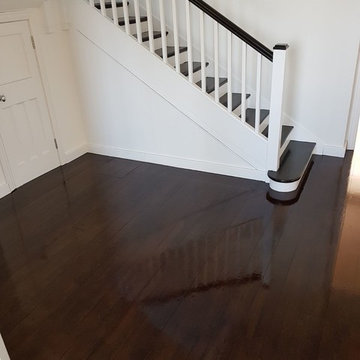 SAND,STAIN AND REFINISH STAIRS