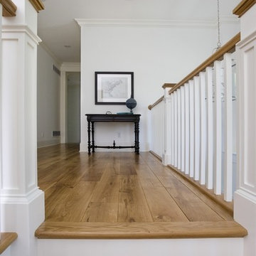 Second Floor Landing with French White Oak Floors and Millmade Stair