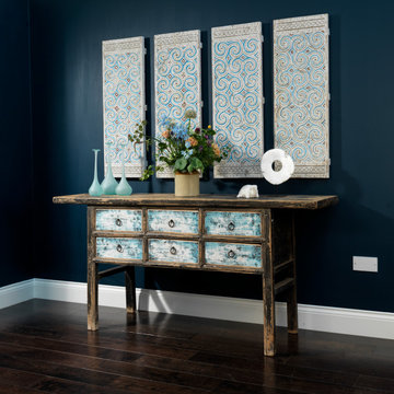 Six Drawer Console Table