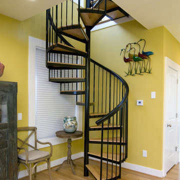 spiral stair to the loft