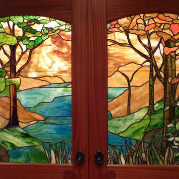 Stained Glass & Double Doors