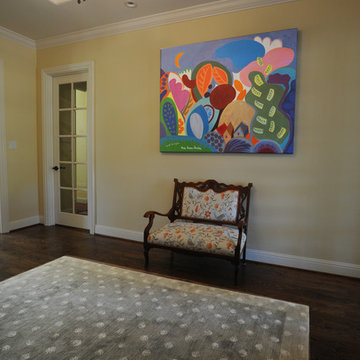 Stanford Home, pic of my paintings in a beautiful house
