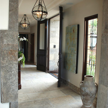 Stone Floor – Antique, Reclaimed Limestone ‘barre blonde’ pavers